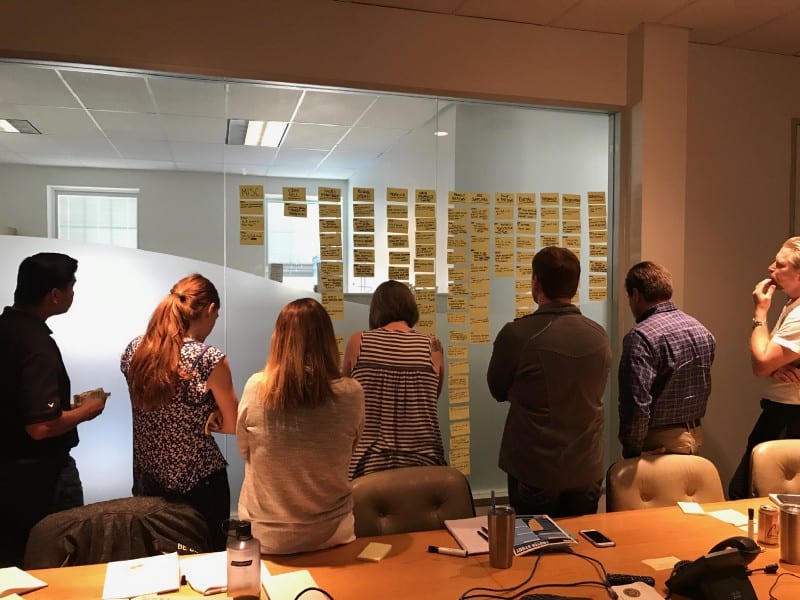 Boundless focusing on their How Might We post-its