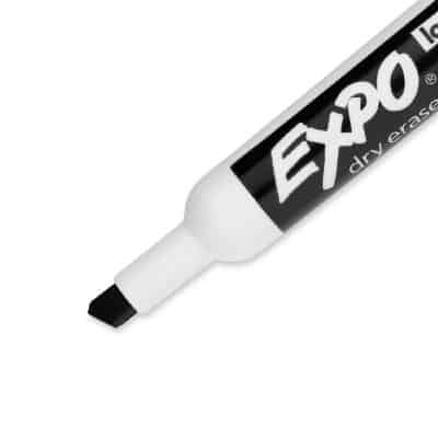 EXPO Low-Odor Dry Erase Markers, Chisel Tip