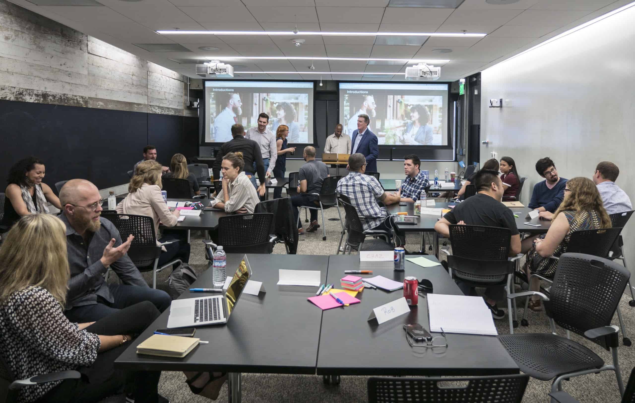 Impromptu networking at Capital One with Change Catalyst Diversity & Inclusion Workshop