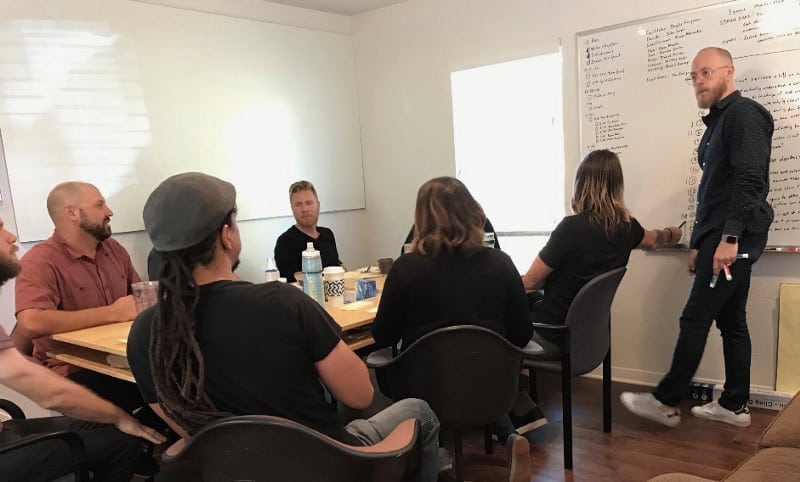 Douglas facilitating a workshop