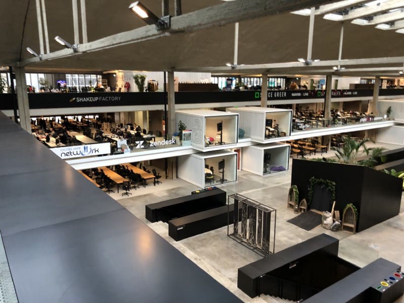 Station F is renovated from Halle Freyssinet, a train station built in 1929 in Paris’ 13th arrondissement