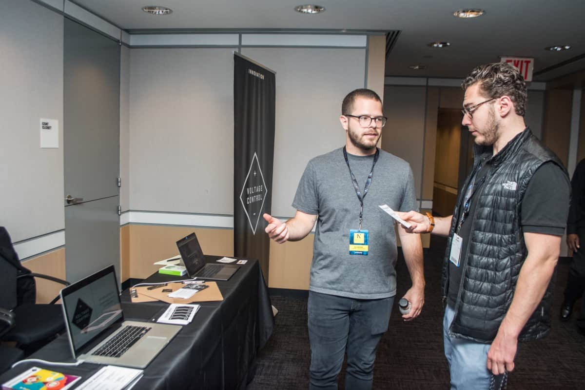 I had a pleasure telling visitors about Voltage Control Workshops. credit: BrandonCaptures