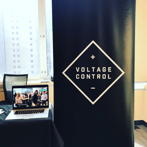 The Voltage Control booth at Next Gen Summit 2018.