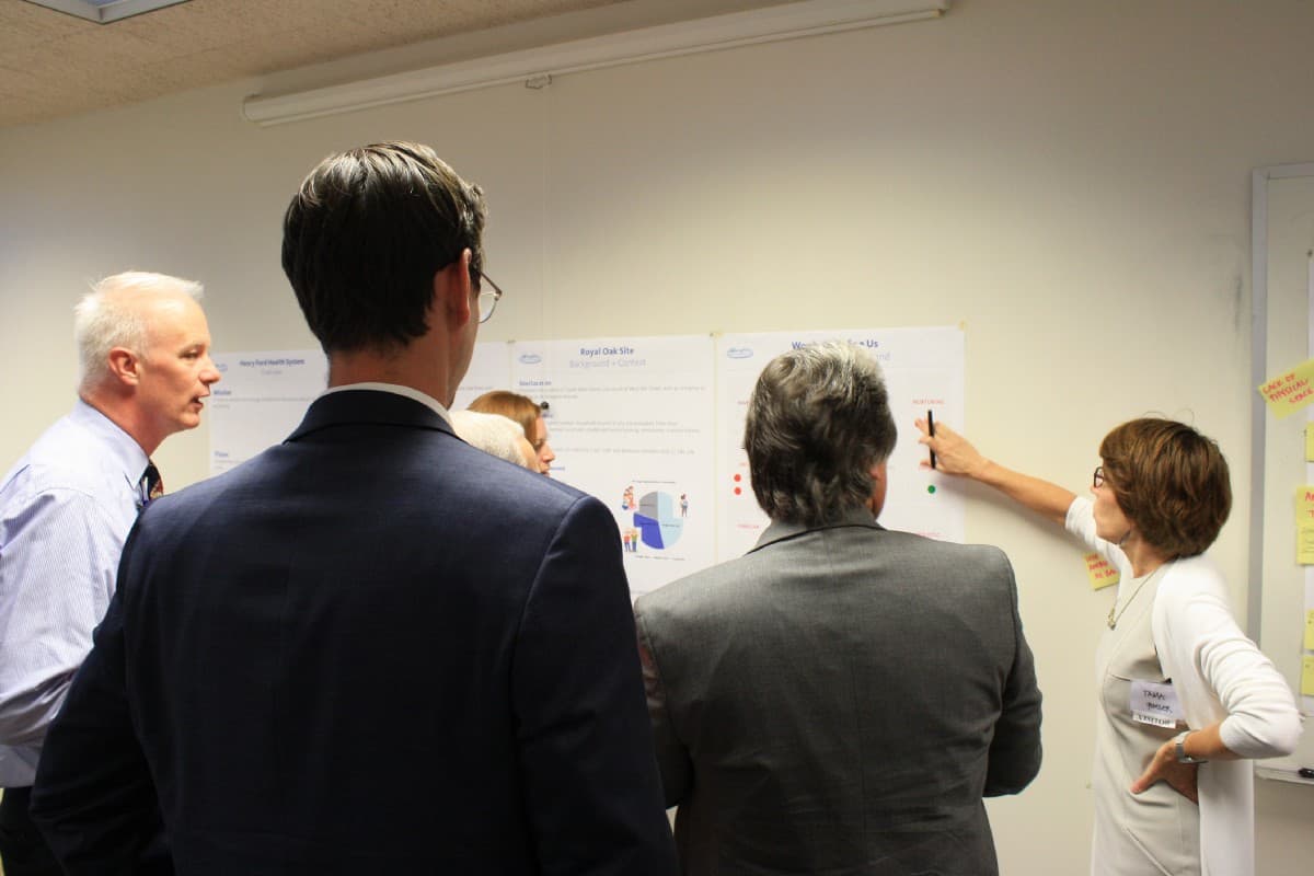 Visioning session with Henry Ford Health System leadership.