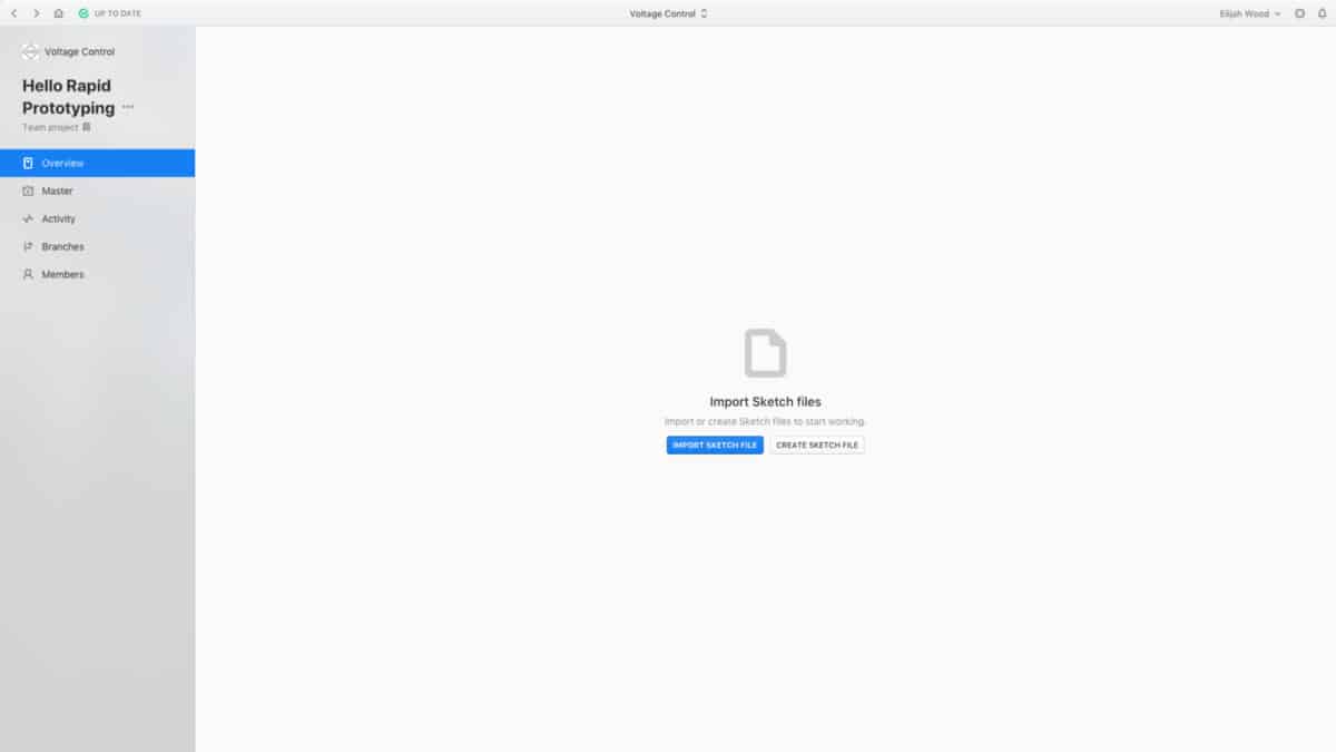 Your view after you have created the “Hello Rapid Prototyping” project.