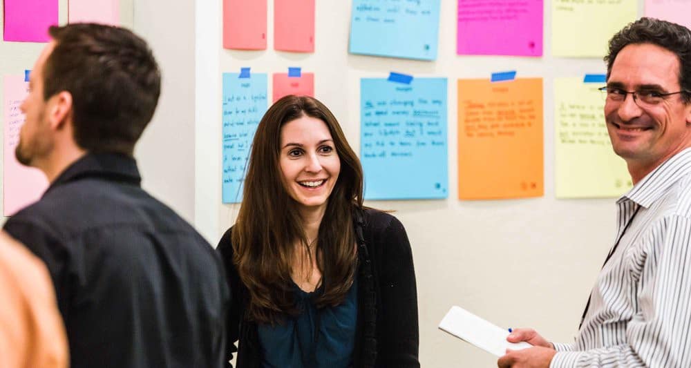 Miguel working in his role of Innovation Fellow at Maddock-Douglas.