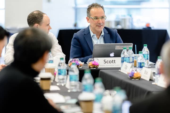 Scott at a San Francisco roundtable.