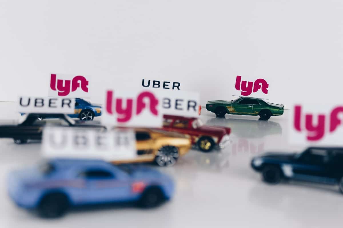 Uber and Lyft cars