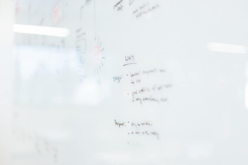 Writing on whiteboard