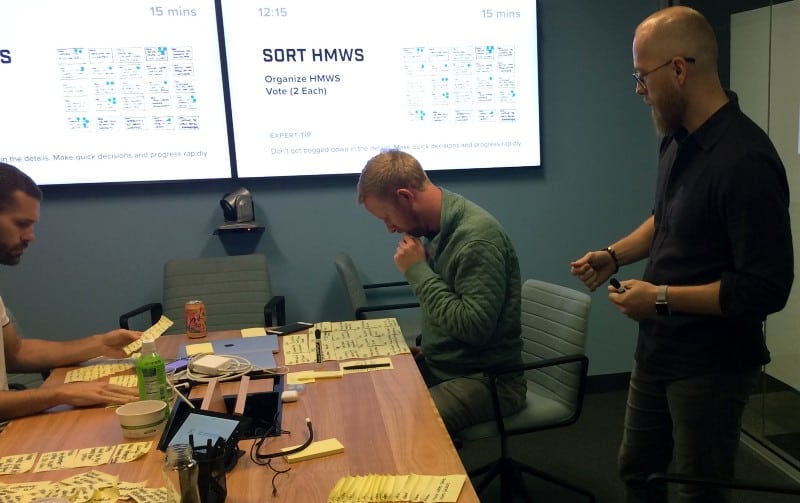 Douglas Ferguson working with a team