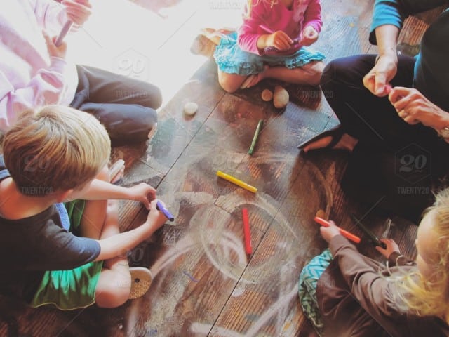 Get over your fear of being wrong is to “draw like a 5-year old.”