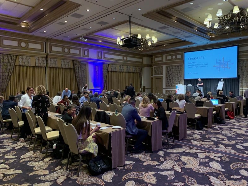 Working in groups to formulate challenges to work with