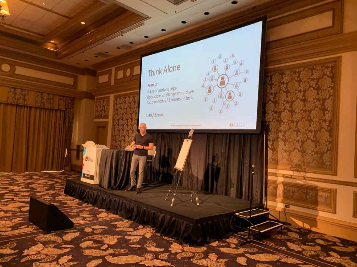 Here I am presenting at CLOC 2019.