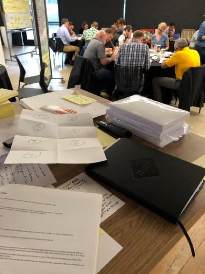 Participants at work.