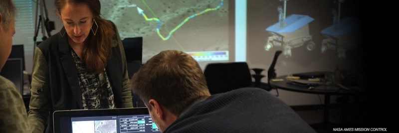 Andi at NASA Mission Control.