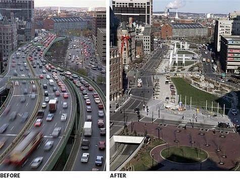 Before and After the Big Dig