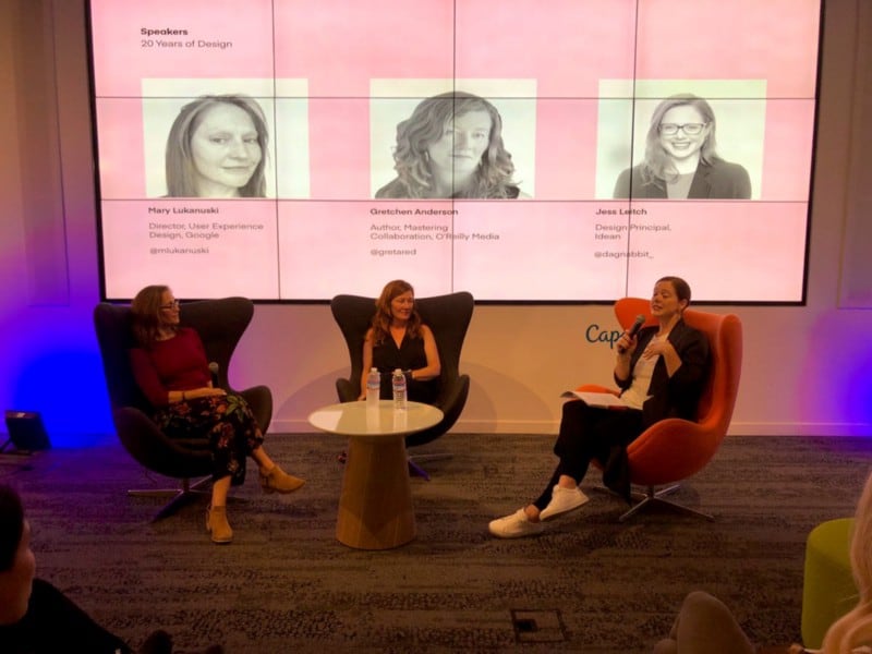 Jess on a panel discussing “The ethics of design for the next 20 years” during SF Design Week.