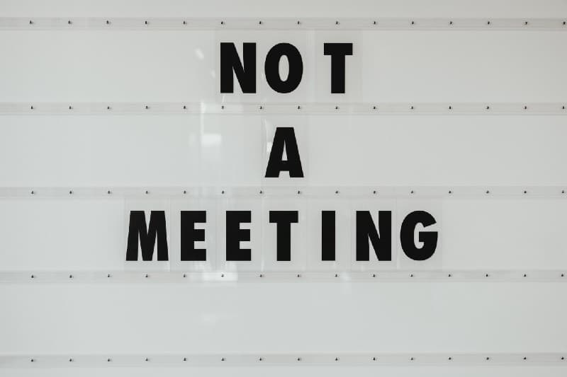 NOT A MEETING