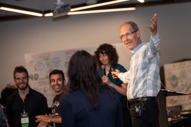 Anna and Keith engaging with the CTR crowd.