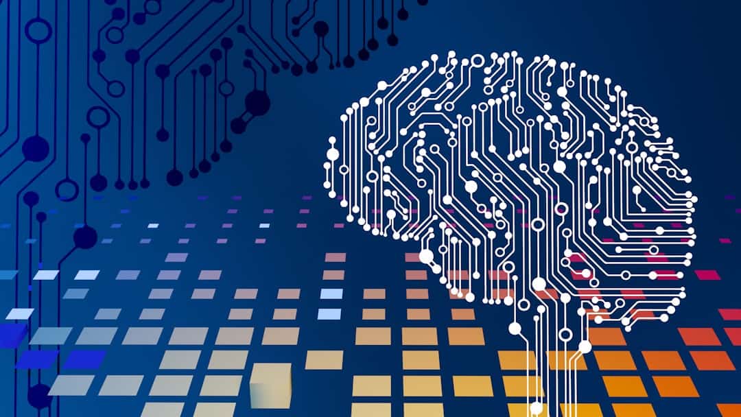 a computer circuit board with a brain on it - ai transformation consulting